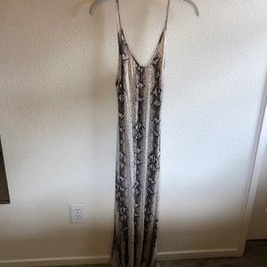 Snake Print Maxi. Low back.